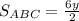 S_{ABC}=\frac{6y}{2}