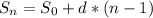 S_{n}=S_{0}+d*(n-1)