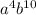 a^4b^{10}