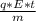 \frac{q*E*t}{m}