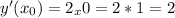 y'(x_0)=2_x0=2*1=2