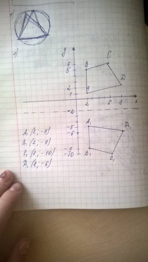 1.постройте треугольник a1b1c1 который получается из треугольника abc поворотом вокруг точки a на уг
