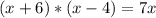 (x+6)*(x-4)=7x