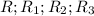 R;R_{1};R_{2};R_{3}