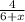 \frac4{6+x}