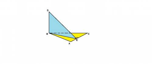 с подробным заранее. к плоскости треугольника abc восстановлен перпендикуляр bd. отрезок be - высота