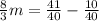 \frac{8}{3}m= \frac{41}{40} - \frac{10}{40}