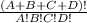 \frac{(A+B+C+D)!}{A!B!C!D!}