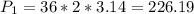 P_1=36*2*3.14=226.19