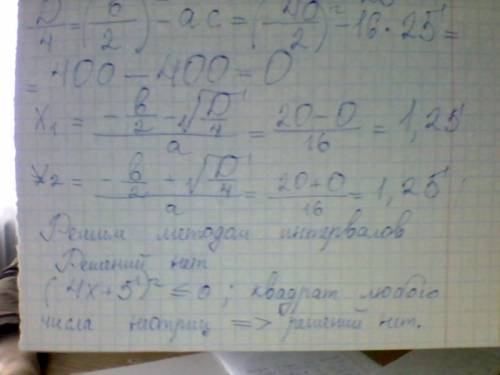 Нужно решить следующее: 1. 9< 6x-x^2 2. 40x-16x^2 -25 > = (больше или равно) 0 3. 2x^2+6x>