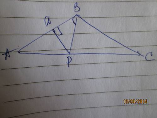 Вравнобедренном треугольнике авс с основанием ас серединный перпендикуляр стороны ав пересекает осно