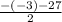 \frac{-(-3)-27}{2}