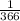 \frac{1}{366}