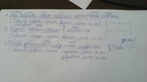 Пройзвести синтаксический разбор предлажений 1.моя бабушка любит собирать лекарственные растения. 2.