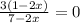 \frac{3(1-2x)}{7-2x}=0