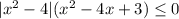 |x^2-4|(x^2-4x+3) \leq 0&#10;