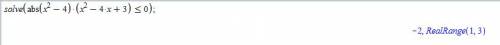 Решите неравенство |x^2-4|(x^2-4x+3)< либо = 0