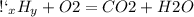 С_{x} H_{y} + O2 = CO2 + H2O&#10;