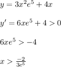 y=3x^2e^5+4x\\\\y'=6xe^5+40\\\\6xe^5-4\\\\x\frac{-2}{3e^5}