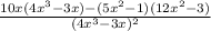 \frac{10x(4 x^{3}-3x)-(5 x^{2} -1)(12 x^{2} -3) }{(4 x^{3}-3x)^{2} }