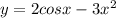 y=2cos x-3x^2