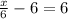 \frac{x}{6} -6=6