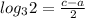 log_3 2=\frac{c-a}{2}