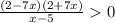 \frac{(2-7x)(2+7x)}{x-5}0