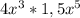 4 x^{3} *1,5 x^{5}