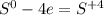 S^{0}-4e=S^{+4}