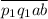 \overline{p_1q_1ab}