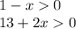 1-x0 \\ 13+2x0