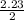 \frac{2.23}{2}