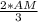 \frac{2*AM}{3}