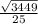 \frac{\sqrt{3449} }{25}