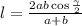 l=\frac{2ab\cos\frac{\gamma}{2}}{a+b}