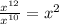 \frac{x^{12} }{ x^{10} } = x^{2} &#10;