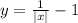 y=\frac{1}{|x|}-1