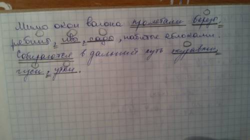 Мимо окон вагона пролетали березы, рябины,ивы, сады, набитые яблоками. собираются в дальний путь жур