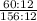 \frac{60 : 12}{156 : 12}