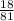 \frac{18}{81}