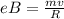 eB= \frac{mv }{R}