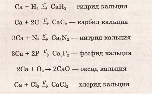 Напишите формулы всех бинарных соединений кальция