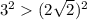 3^2(2\sqrt{2})^2