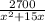 \frac{2700}{ x^{2} +15x}