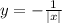 y= -\frac{1}{|x|}