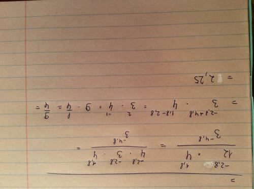 12 в степени -2,8 *4 в степени 1,8 : 3 в степени -4,8 нужно