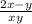 \frac{2x-y}{xy}