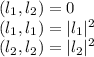 (l_1,l_2)=0\\&#10;(l_1,l_1)=|l_1|^2\\&#10;(l_2,l_2)=|l_2|^2