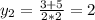 y_2=\frac{3+5}{2*2}=2